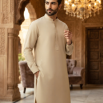 Men's Unstitched Super Glory Ivory Suit